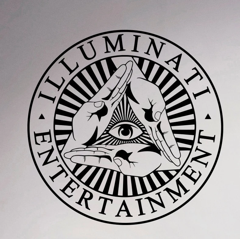 Illuminati Symbol Wall Sticker All Seeing Eye Vinyl Decal Decor Living ...