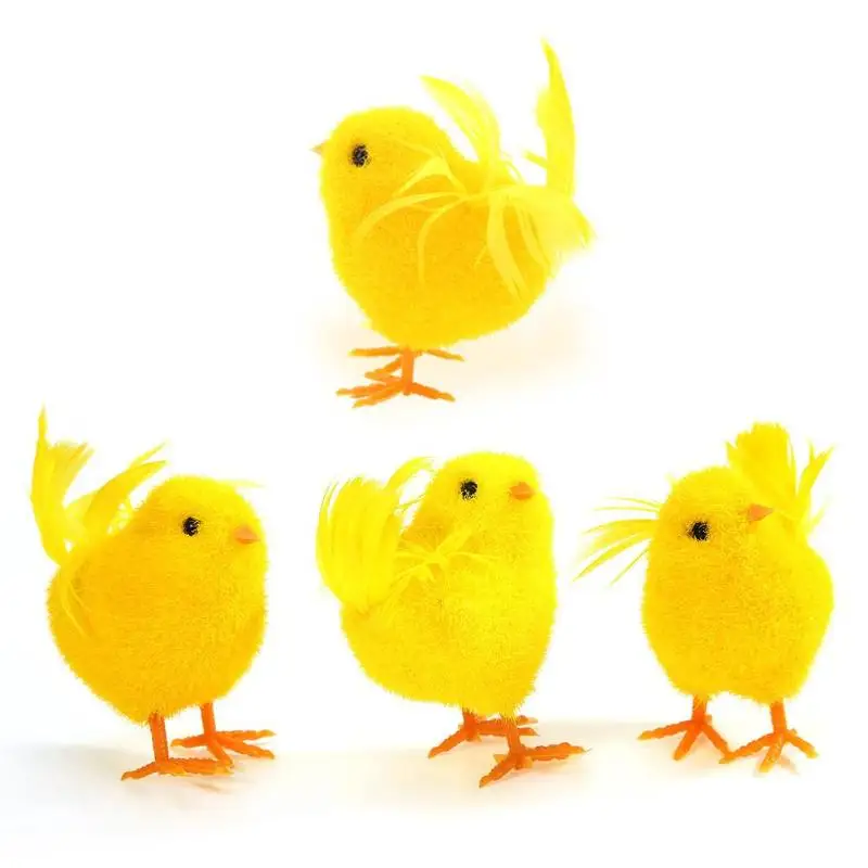 

Simulation Mini Chicken Garden Landscape Artificial Foam Bird Ornament Foam Material High Simulation Beautiful Kids Gift