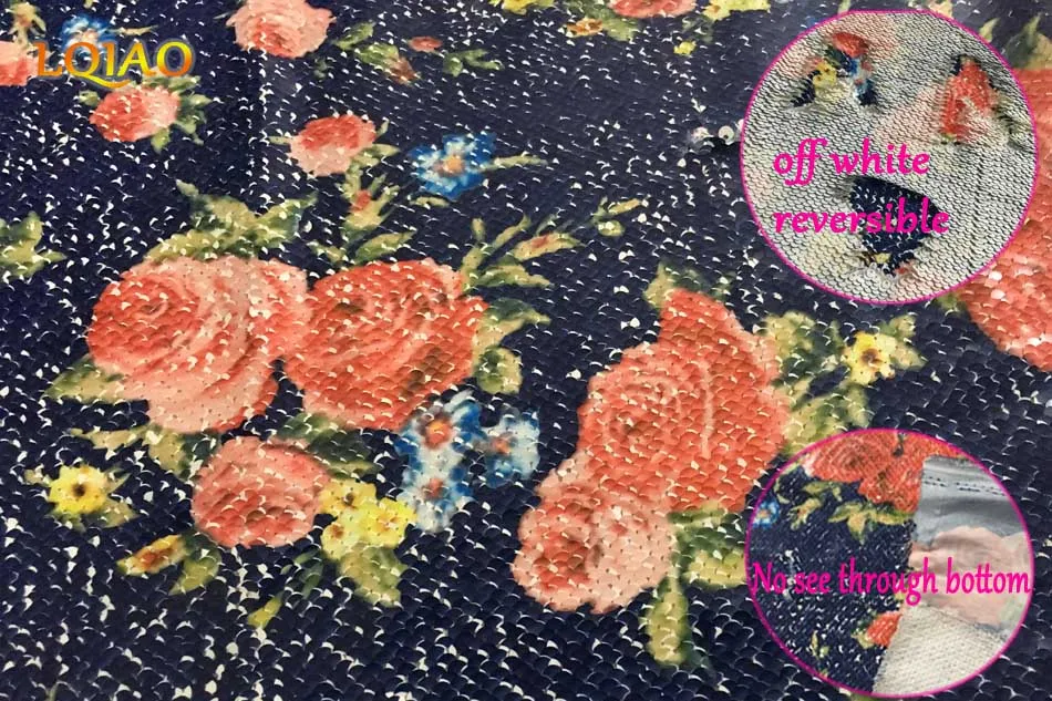 Print Dark Rose Off White