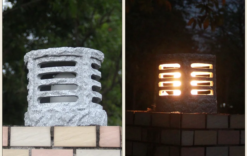 Китайский стиль магазин имитация открытый пост светильник светильники водонепроницаемый балкон садовый светильник s для ворот столб лампы