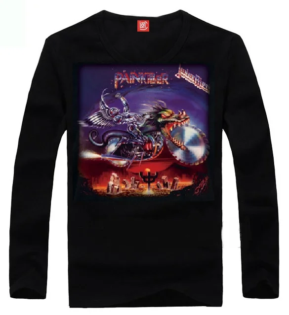 10 дизайнов Judas Priest Rock брендовая хлопковая рубашка 3D hell Angel mma rocker фитнес Hardrock тяжелый металл скейтборд полный рукав - Цвет: 7