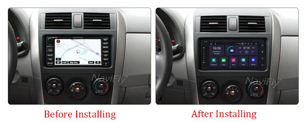 Best IPS DSP Android 9.0 car dvd for toyota RAV4 corolla 2 Din Universal car radio with GPS navigation Bluetooth Wifi car stereo 9