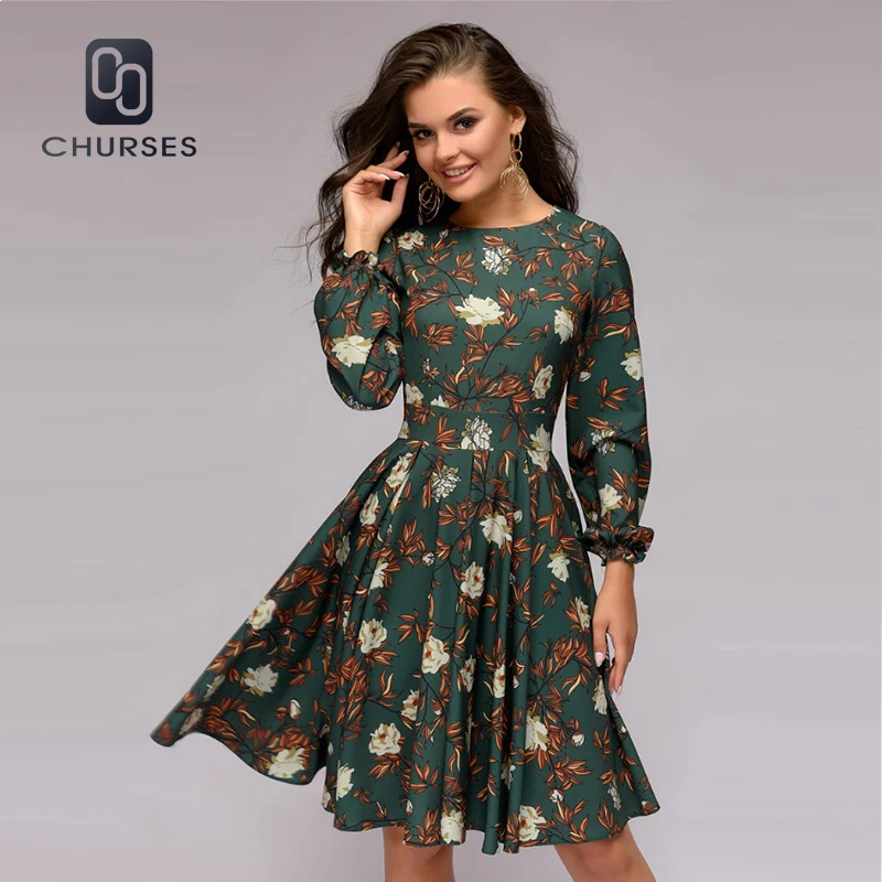 Long floral dresses with sleeves for women shoes