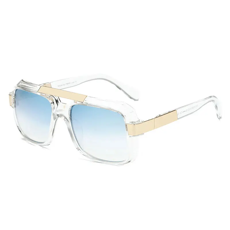Модные квадратные большие женские очки с плоской подошвой, солнцезащитные очки для женщин и мужчин, Винтажные Солнцезащитные очки с заклепками прозрачные солнцезащитные очки FML