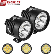 GOLDRUNWAY GR EXP4 Universal LED Light Kit Motorcycle bicycle Headlight fog lights lamp Auxiliary driving 6000K