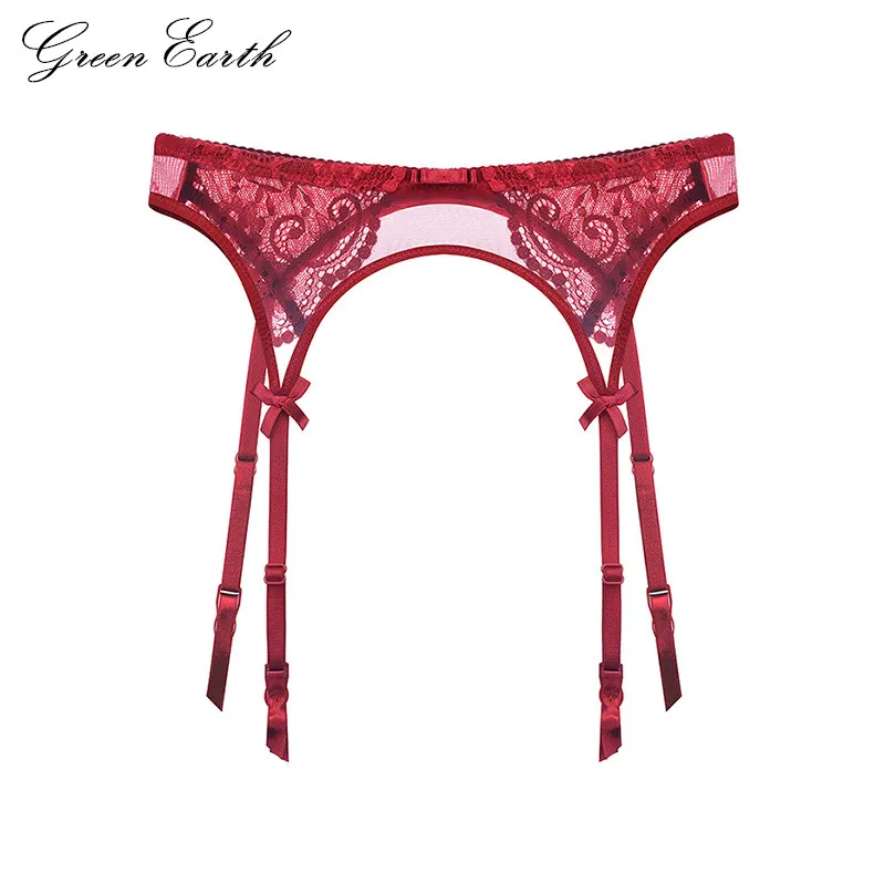 GreenEarth women perspective retro broadside garter sexy lace
