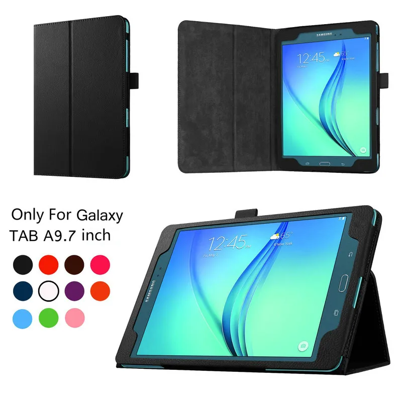 

Tab A 9.7 SM-T550 P550 Tablet Case Flip Stand PU Leather Cover for Samsung Galaxy Tab A 9.7''T550 P550 P555 T555 auto wake sleep