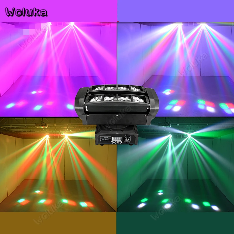 Светодиодный мини-светильник паука с плавным вращением диско-вечевечерние НКА