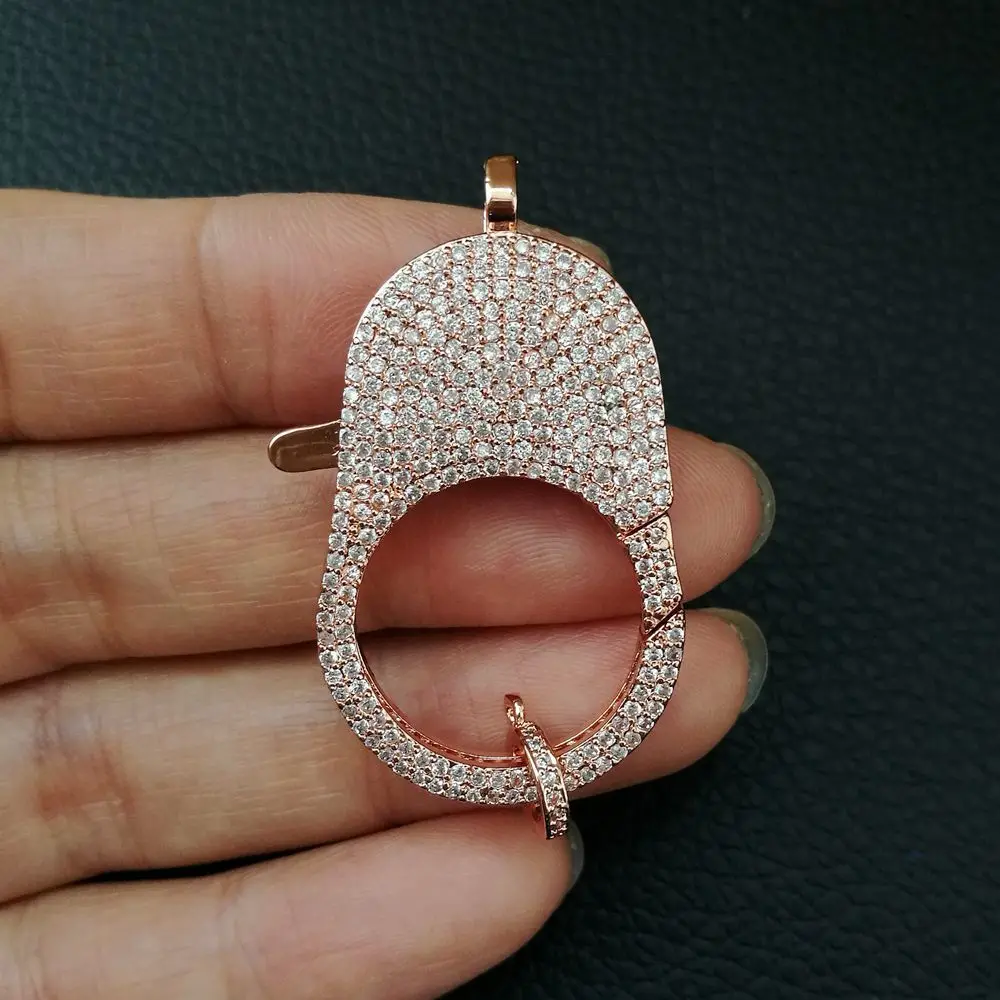 Cc009 1 PC 24x36 мм Большой CZ Micro Pave крюк застежкой омар кубического циркония застежка