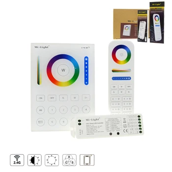 

Mi.Light RGB + CCT Remote Light Controller 2.4G 8 Zone Smart Panel Remote Controller / 5 In 1 Smart LED Controller DC12-24V