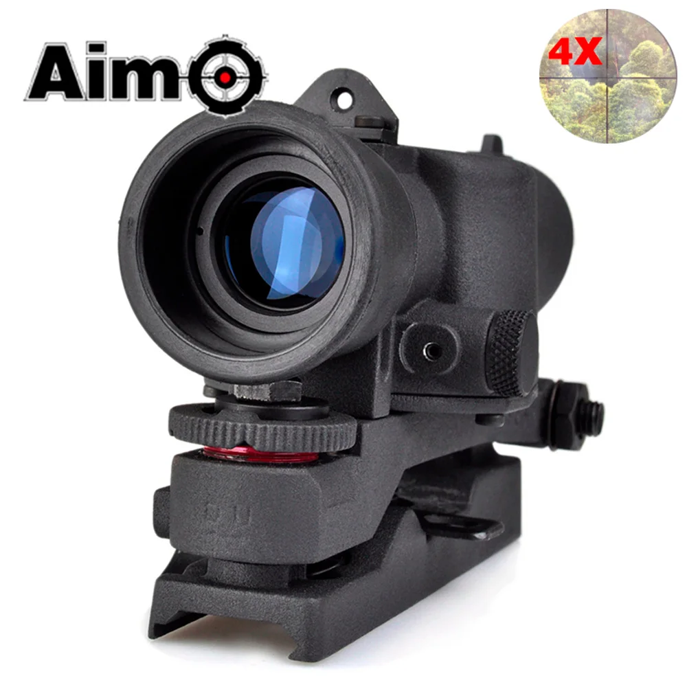 

AIM-O Tactical Riflescope SUSAT 4X Scope For L85 Series Scopes Softair Pistol Colimador Airsoft Telescope AO3038 Hunting Optics