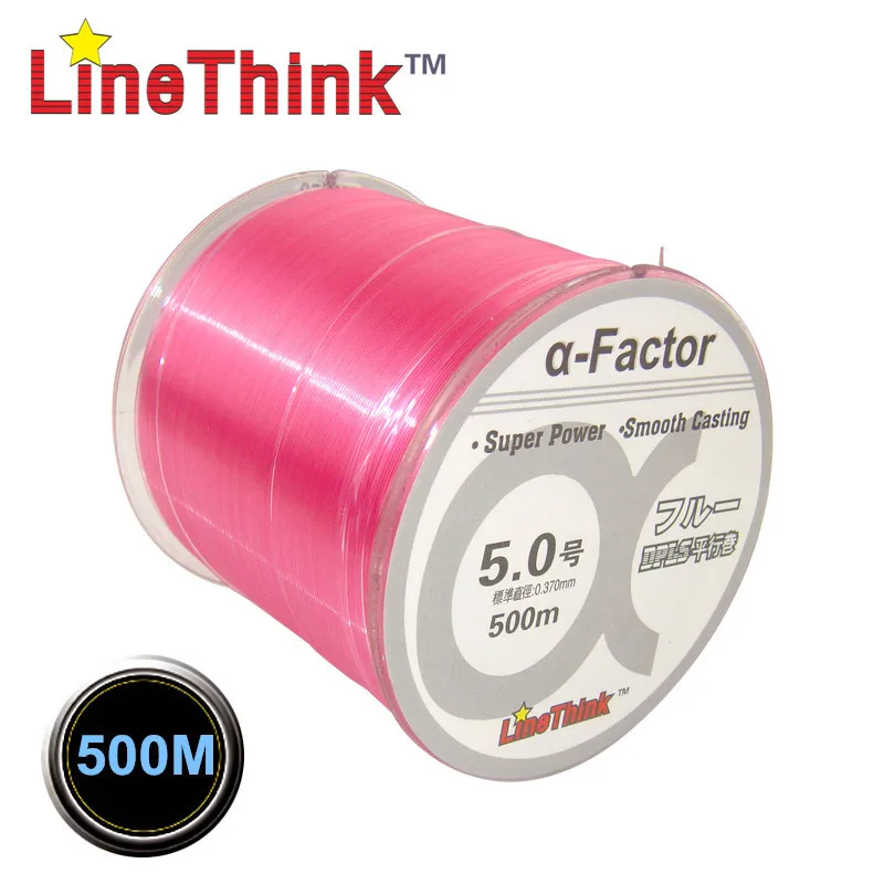 500 متر linethink a-عامل عالية الجودة النايلون حيدة خط الصيد شحن مجاني