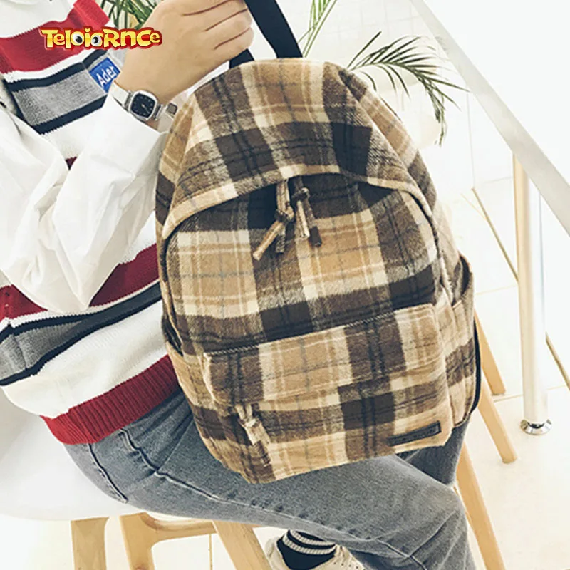 

Harri Potter peripherals Gryffindor Slytherin Hogwarts Embroidered England Plaid Bag Backpack