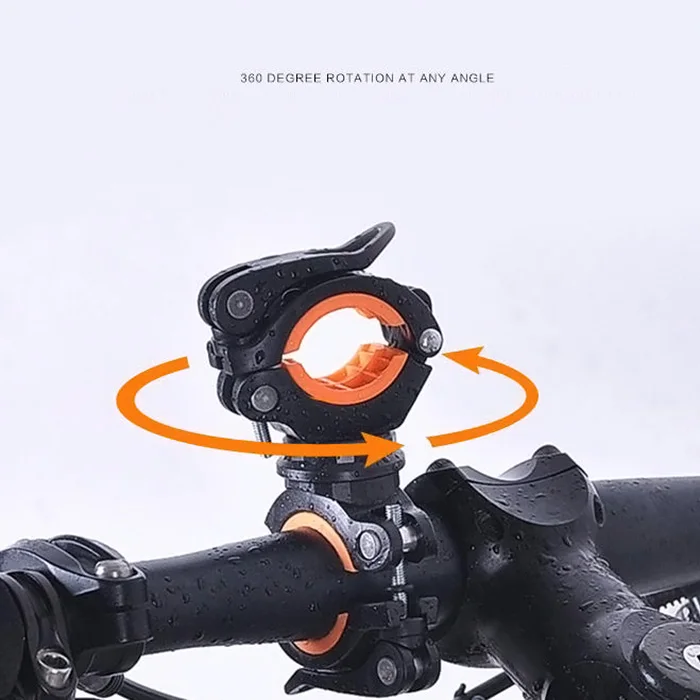 

Universal Bicycle Bike LED Flashlight Mount Holder Clip 360 Degree Rotation Cycling Torch Bracket Clamp JT-Drop Ship