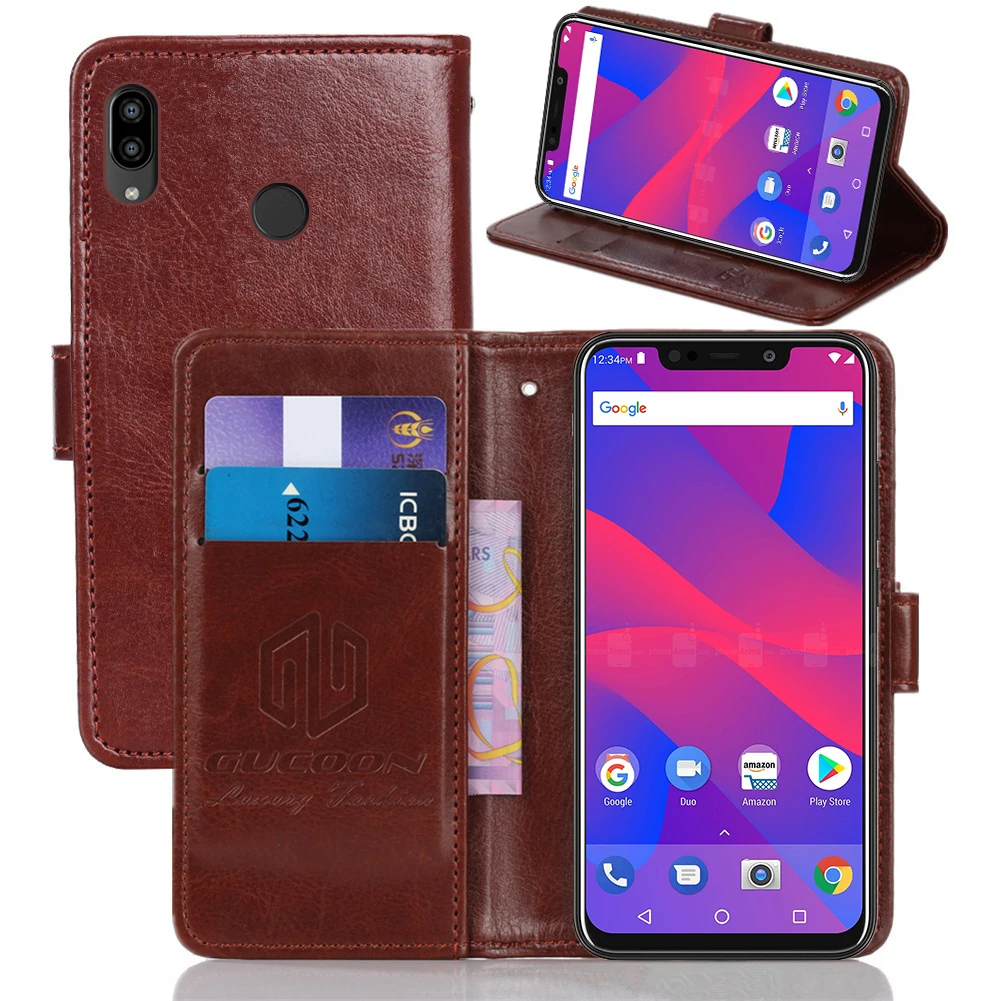 Классический чехол-бумажник GUCOON для BLU Vivo Go XL4, чехол из искусственной кожи, чехол-книжка для BlackBerry Evolve, модная сумка для телефона