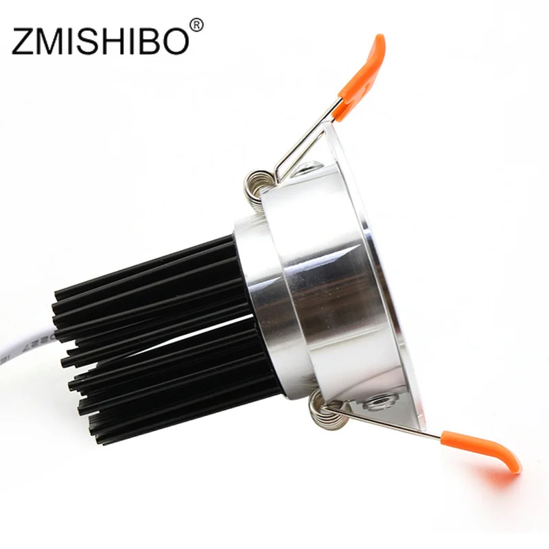 ZMISHIBO 5 Вт супер яркий серебристый светодиодный светильник для кухонных светильников 90-260 в 55 мм С Вырезанным отверстием утопленный потолочный светильник без мерцания точечный светильник