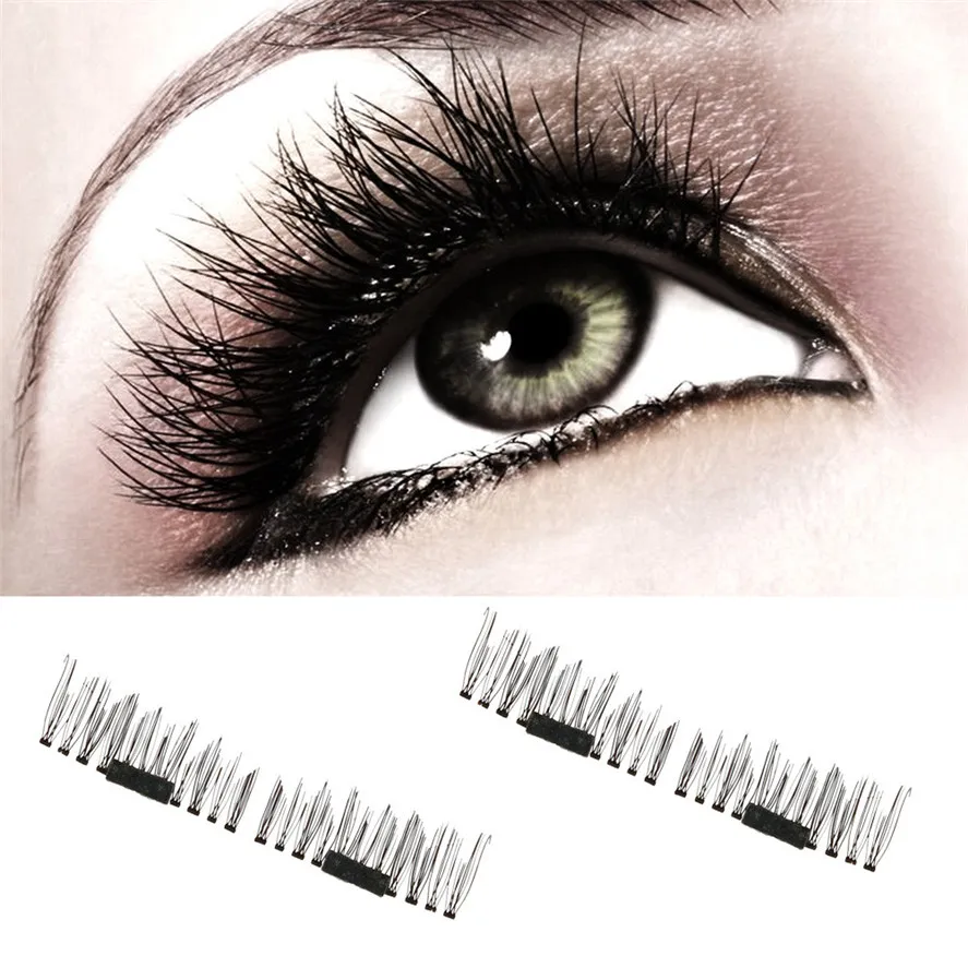 New OutTop 1Pair Ultra thin 0.2mm Eye Lashes 3D Reusable False