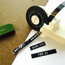 DIY клейкие ленты Motex Label Maker пишущая машинка резка Тиснение Ручной тег машина пуля журнал интимные аксессуары Канцелярские