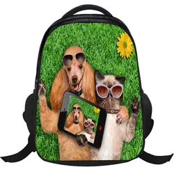Детские школьные сумки для мальчиков и девочек, детские школьные сумки, рюкзак с принтом животных, рюкзак первоклассника, школьная