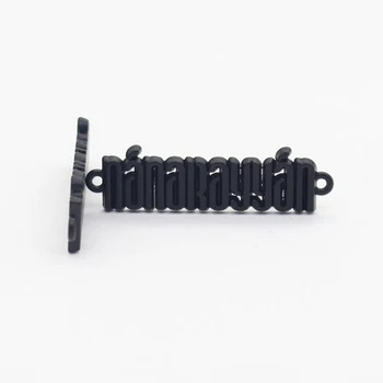 

custom high brand clothing trademark sewing letter nameplate for clothes bag shoe trademark alloy metal nameplate for bags