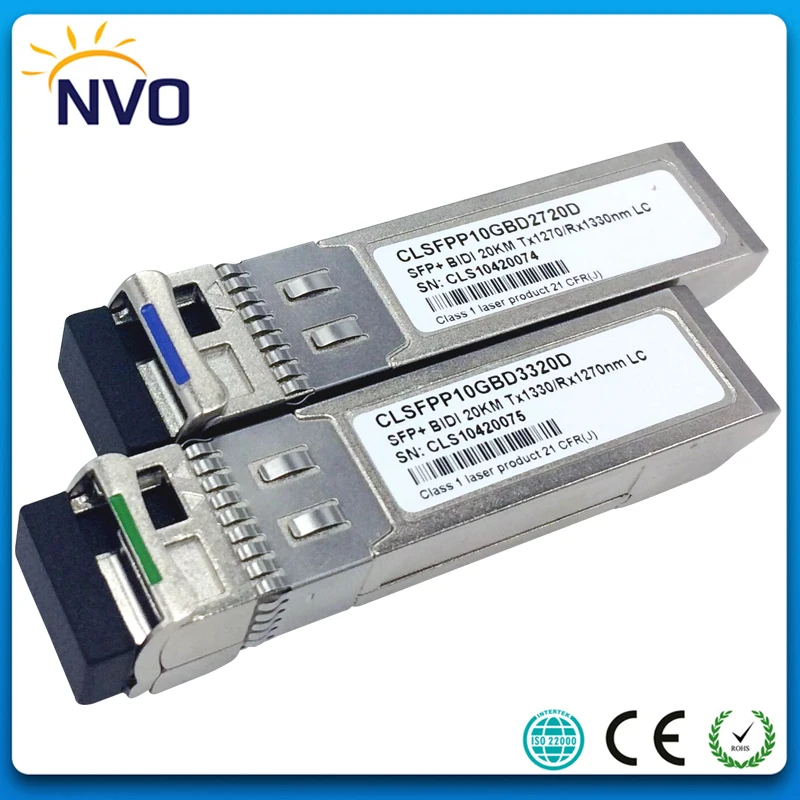 Бесплатная доставка 5 пара/лот 10GBASE LR оптический модуль 10 г 1270nm/1330nm 20 км DDM WDM BiDi SFP +