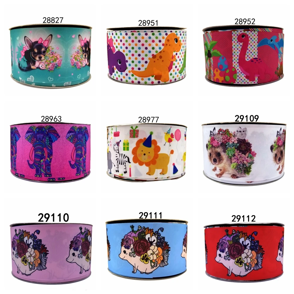 

Free shipping 2019 new arrival ribbons Hair Accessories ribbon 10 yards printed grosgrain ribbons 29110