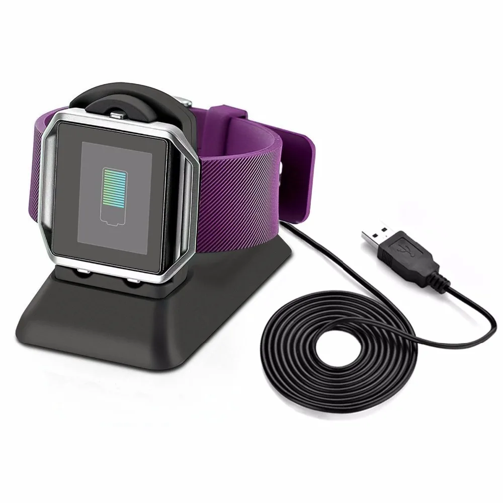 USB Charging Cable Power Charger Dock Cradle for FitBit Blaze Watc.TM 