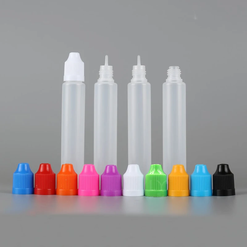 10 шт. 30 мл/60 мл пустые пластиковые LDPE сжимаемые бутылки-капельницы для электронных соков многоразовые бутылки для глаз с длинным кончиком крышки Vape контейнер