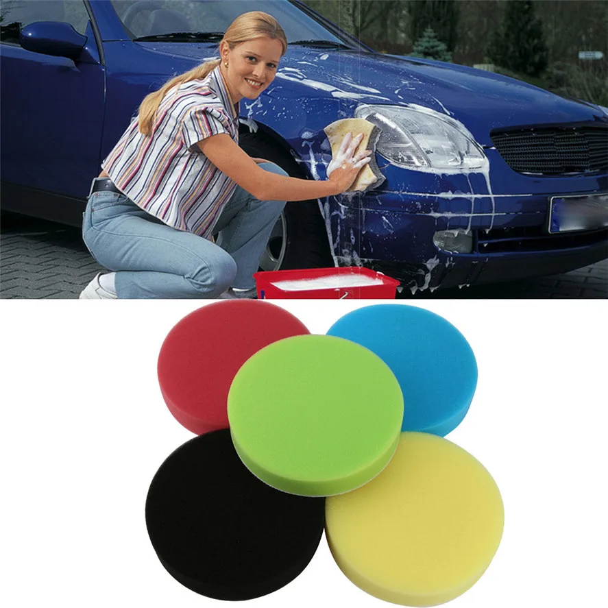 New Brand Car Maintenance Sponge Tool 5PCS 6inch Sponge Polishing