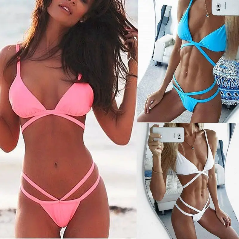 Cheap Thin Women Bathing Suit Biquini Bikini Set Swim Suit Maillot De