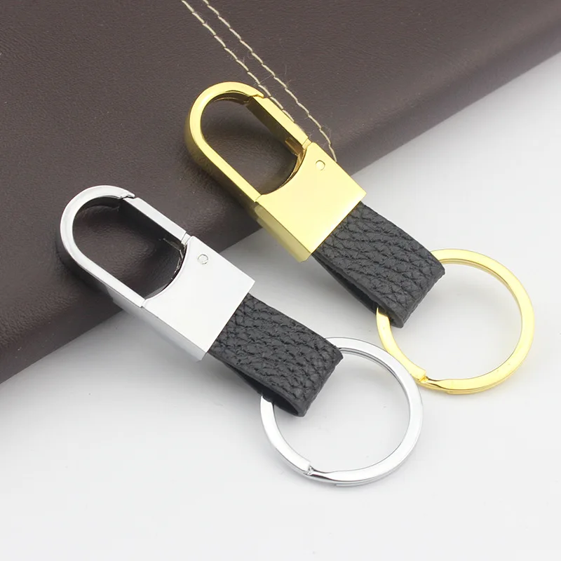 Metal Keychain Men 's Leather Keychain Creative Activities Gifts Can