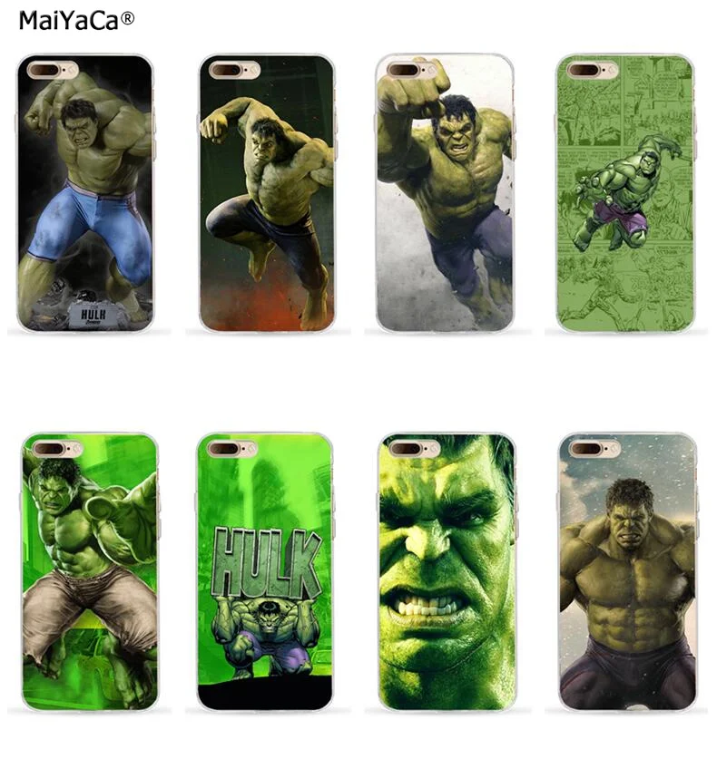 super hero man hulk clear transparent mobile phone case for iphone 5s se 6s 6plus 6splus 7 7plus 8 8plus X XR XS MAX | Мобильные