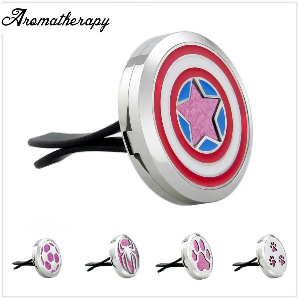 

enamel 30MM Car Essential Oil Diffuser Locket for Aromatherapy