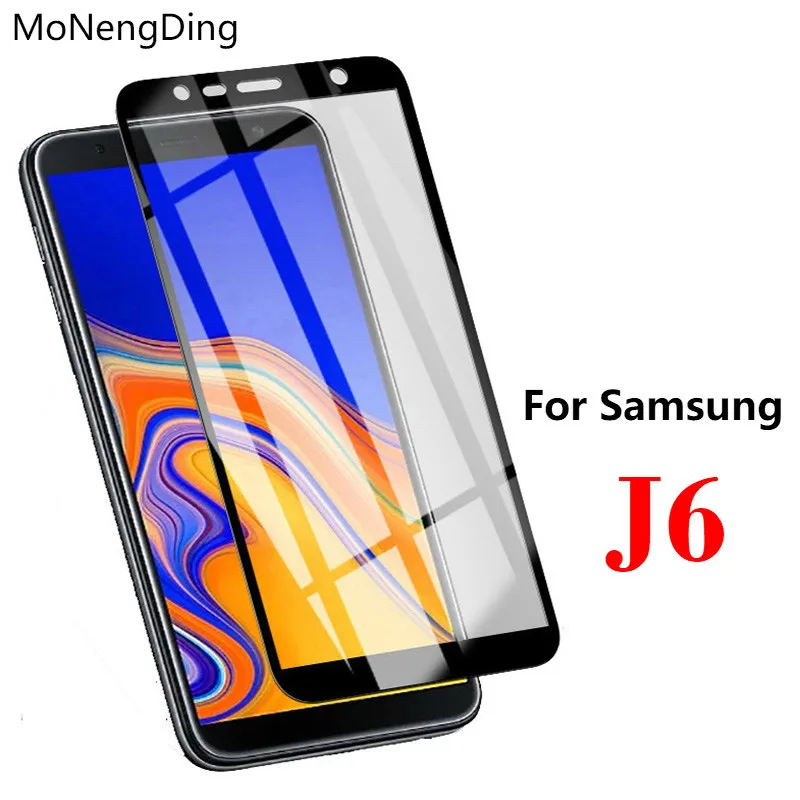Защитная пленка для экрана с полным покрытием Samsung J6 2018 защитное закаленное