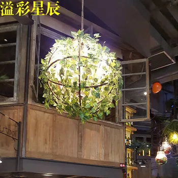 

modern personality plants pendant light Music Bar Pub plant Cafe balcony decorative lamp
