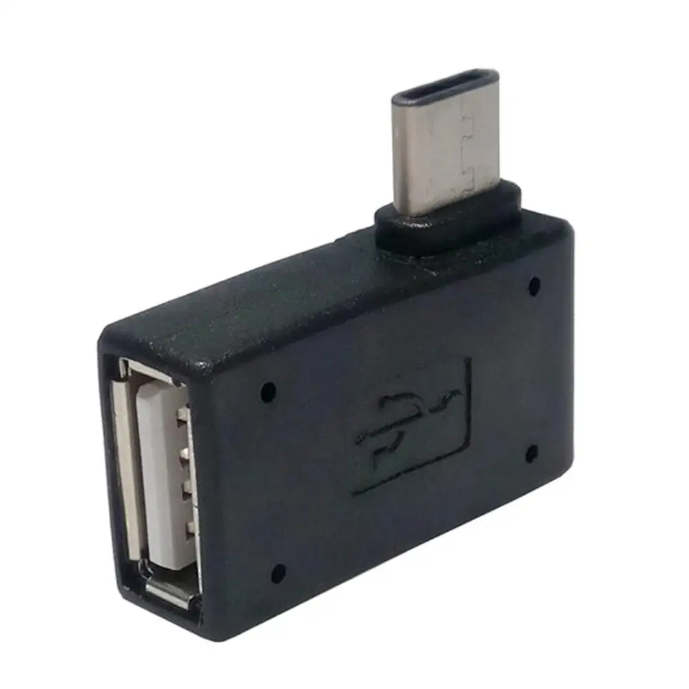 

CYDZ USB-C Type C to USB 2.0 Female OTG Adapter Right Angled 90 Degree