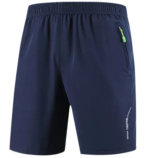 8658 dark blue Мужские летние пляжные шорты размера плюс 7XL 8XL 9XL, дышащие мужские повседневные быстросохнущие шорты для бега, бодибилдинга, мужские шорты, брюки - Цвет: 8658 dark blue