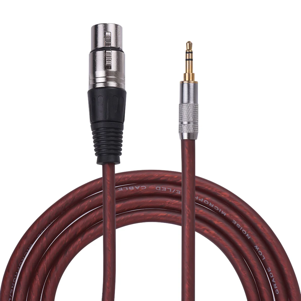 1,5 m/5ft аудио кабель Шнур XLR для женщин 3,5 мм разъем TRS ПВХ Куртка для компьютера микшер громкоговоритель Live Network