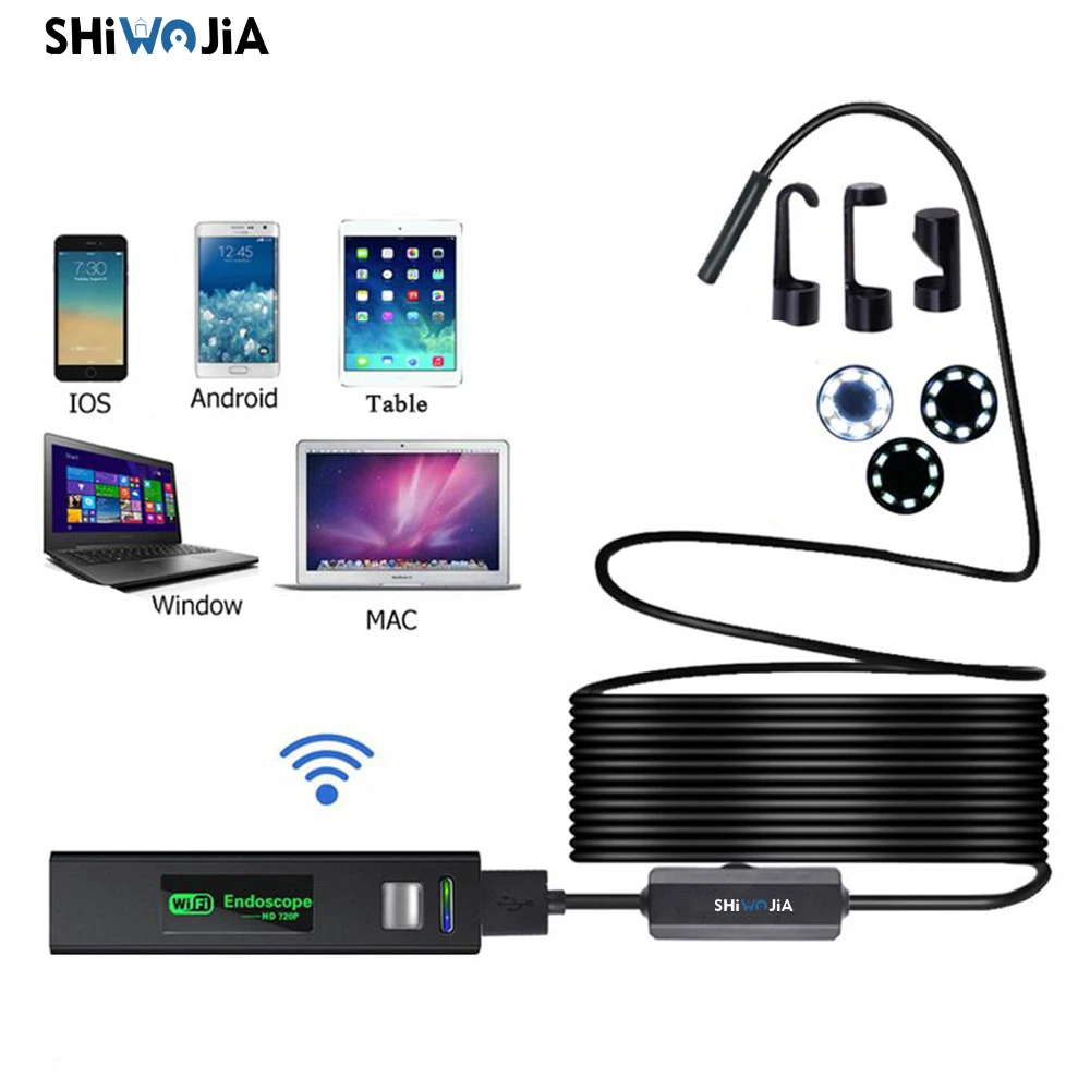 Shiwojia HD 1200 P для детей от 1 года до 5 лет М мини IP67 WI-FI эндоскоп Камера