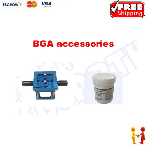 

Free shipping, BGA reballing station 90mm, with Kingbo RMA-218 solder paste 100g