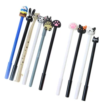 

Cartoon Gel Long Ear Bunny Black Cat Claw White Cat Claw Gel Pen Various Styles Children Stationery School Office Supplies 4pcs