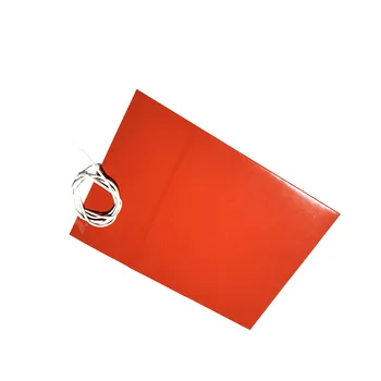 

110v 610w 430*590*1.5mm Industrial Heater silicone rubber heater for machine adhesive 1 side 1000mm lead wire