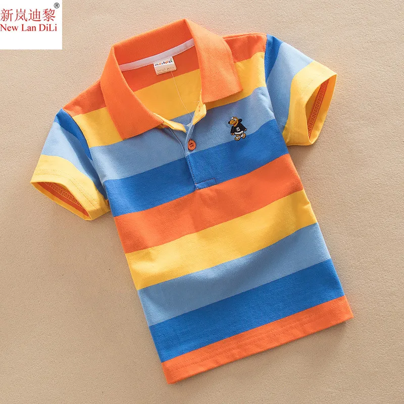 best T-Shirts Boys T Shirts Summer 2022 Kids Tops Children T Shirt For Boys Short Sleeve V-neck Striped Cotton Clothes 2 4 6 8 10 12 14 Years supreme shirt