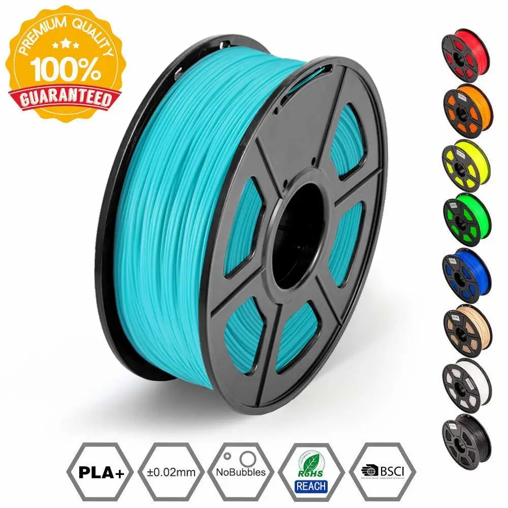 

SUNLU PLA Plus 3D printer filaments 1.75MM stronger than PLA Dimensional Accuracy +/- 0.02 mm 2.2 LBS (1KG)