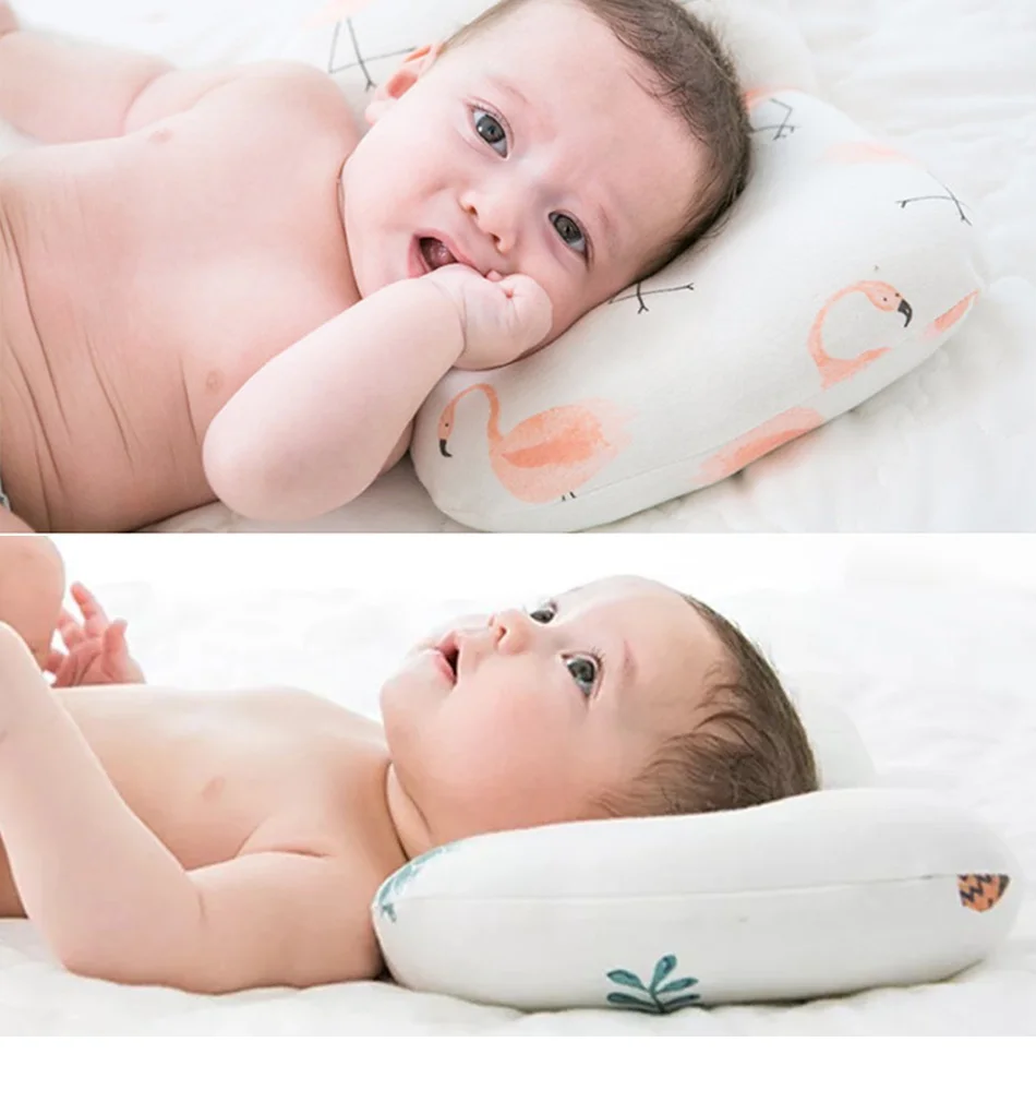 Удобная детская подушка для защиты головы, подголовник для малышей, подушка для шеи, милая Подушка для кормления, позиционер для сна, анти-плоские подушки под голову