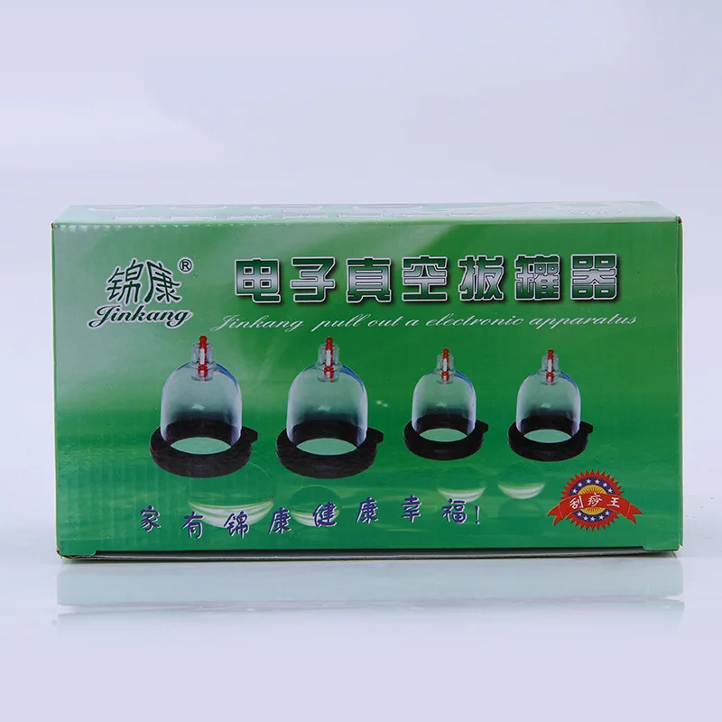 4 Cups Chinese Magnetic Massage Jars Cupping Suction Cup Acupuncture Massager Therapy Thicken Massage Vacuum Cans Vacuum Cupping-5