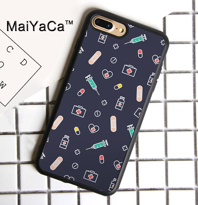 

MaiYaCa nurse nursing doctor medical medicine Printed Phone Case For iPhone 7 Plus Cases Soft TPU Back Cover For iPhone 7 Plus