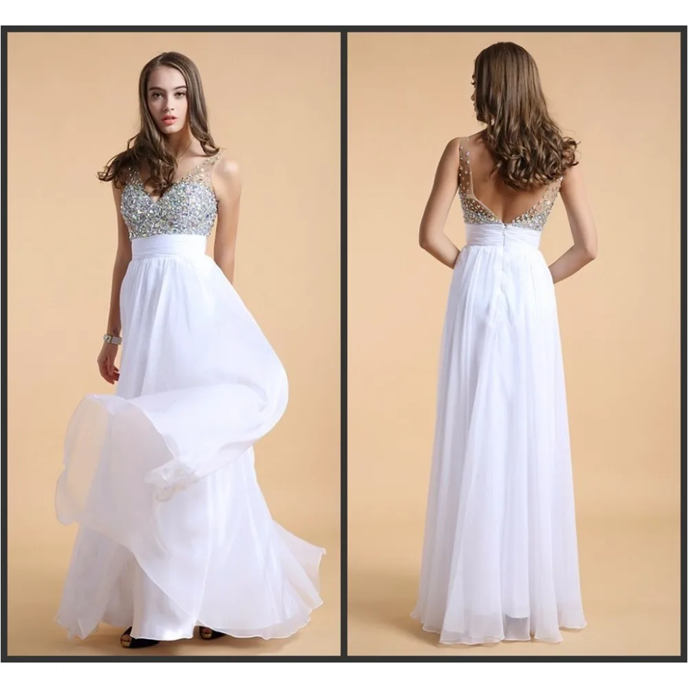deep v evening gown