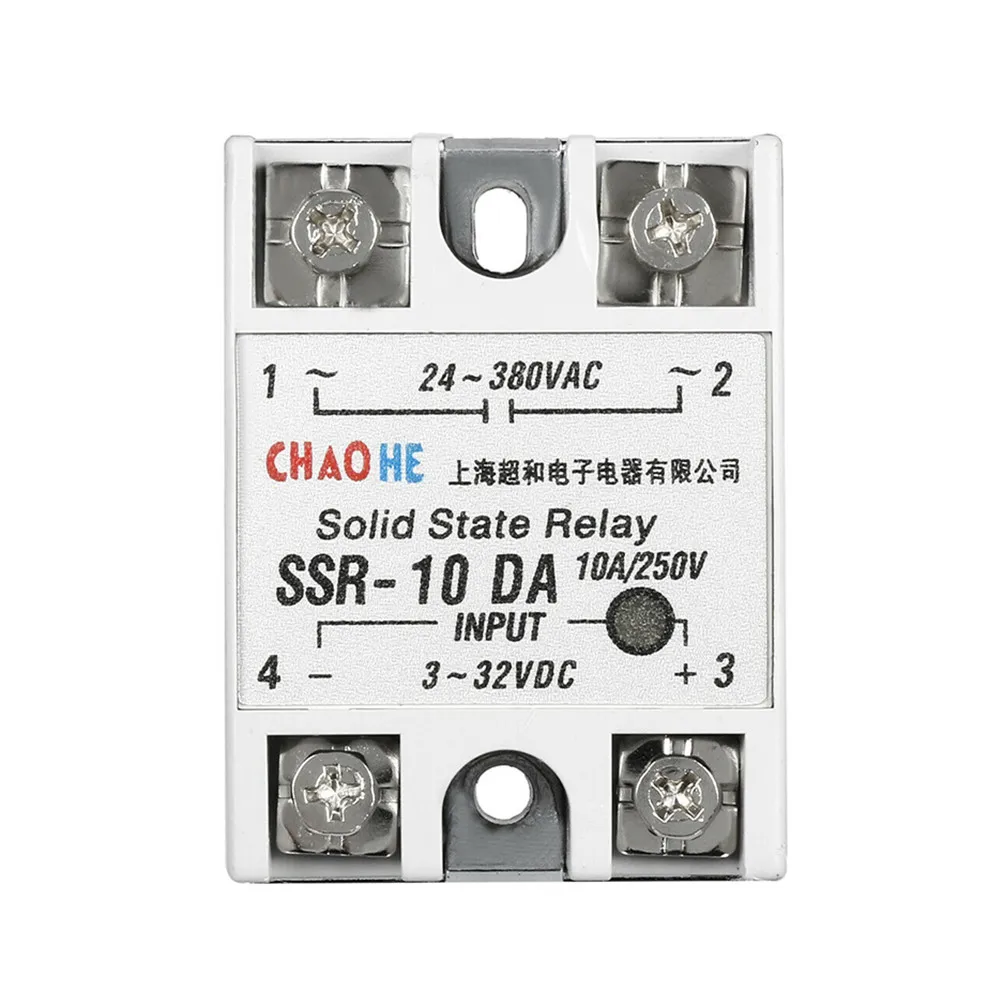 Твердотельные реле SSR-10DA SSR-25DA SSR-40DA 10A 25A 40A на самом деле 3-32 В постоянного тока в