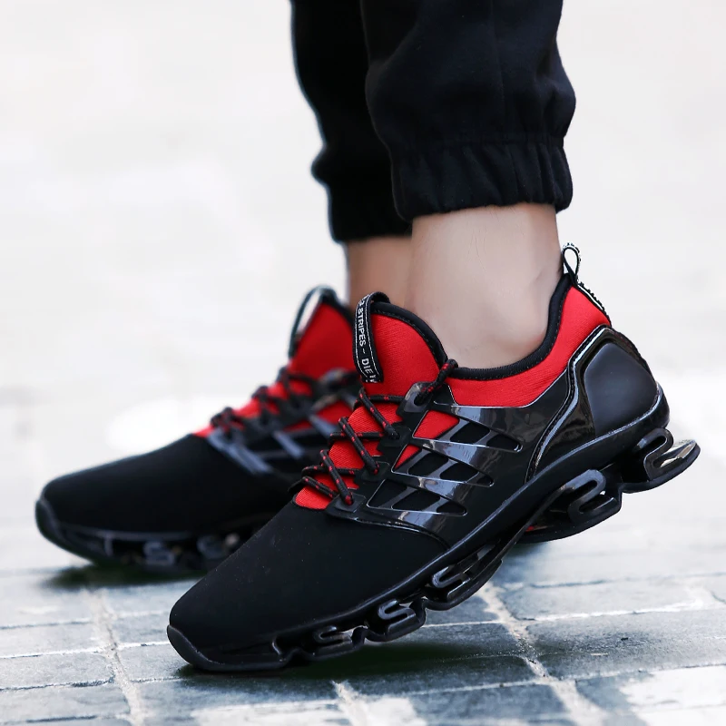 

Big Size 36-47 Men Women Casual Shoes Outdoor Breathable Jogging Sport blade Shoes For Men's krasovki Walking Sneakers TK05
